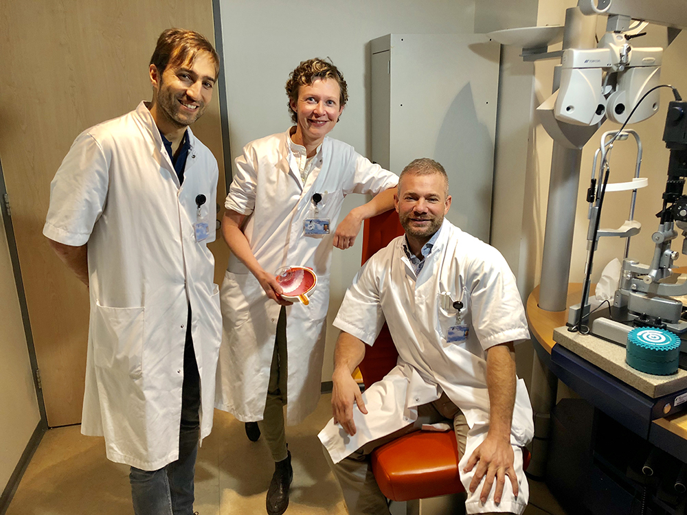 Oogartsen Giulio Bamonte, Kristel Maaijwee en Eric Lindstedt