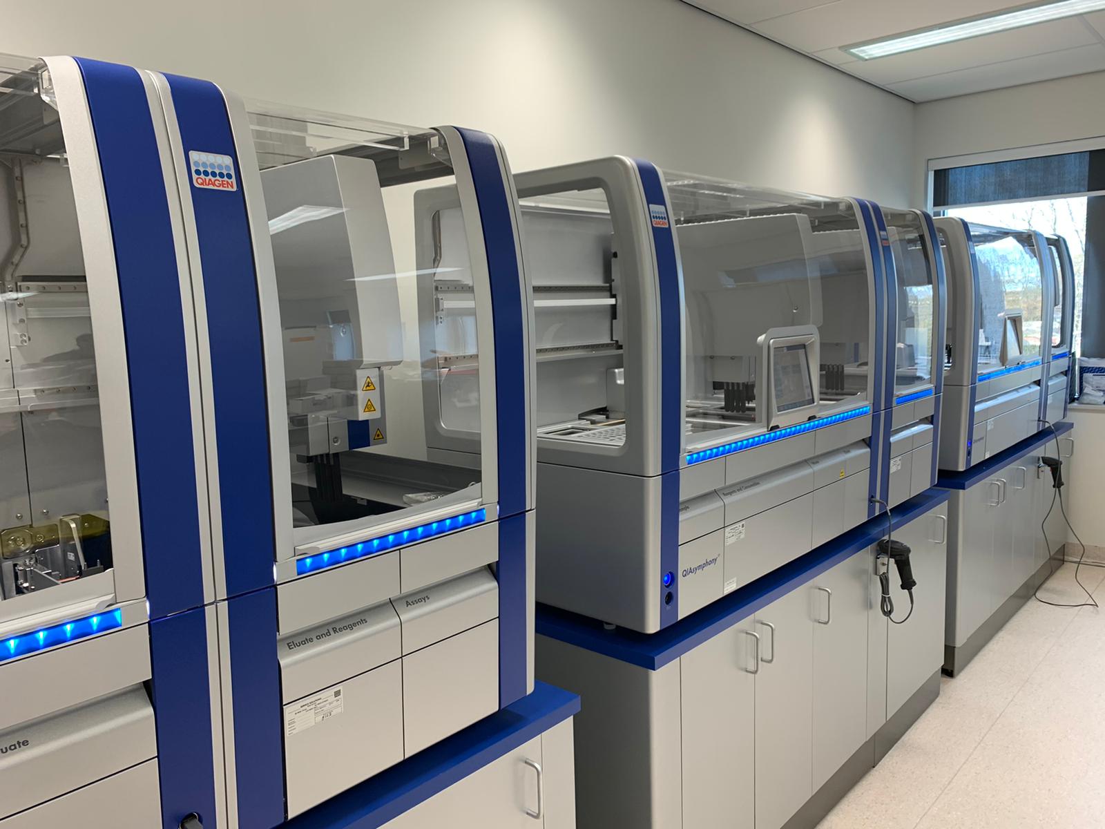 nieuwe testapparatuur COVID-lab