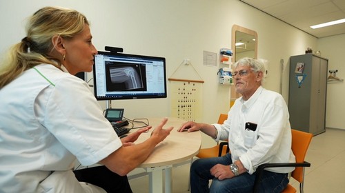 Patient op afdeling Hemofilie